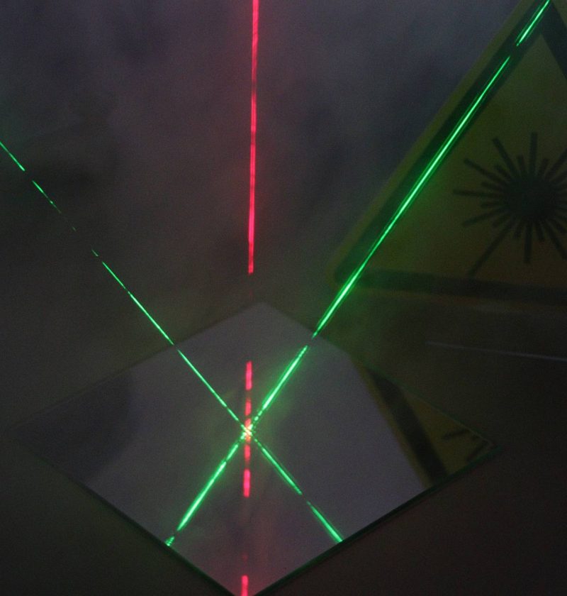 physik-laser-experiment